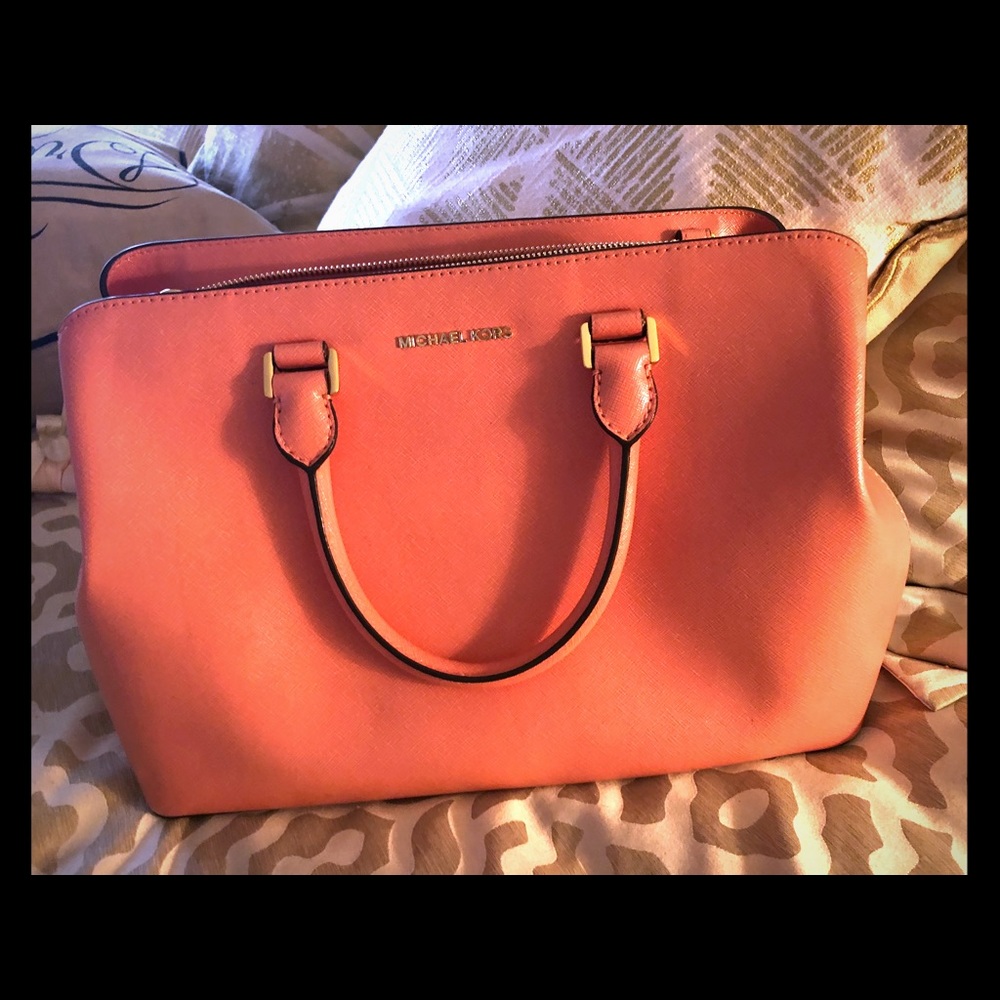 Beautiful Michael Kors peach bag